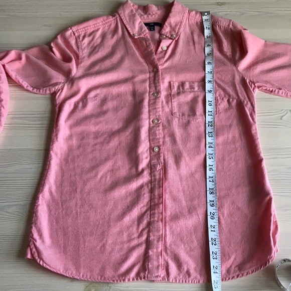 GAP Pink Cotton Button Down Shirt size XS - Picture 8 of 13